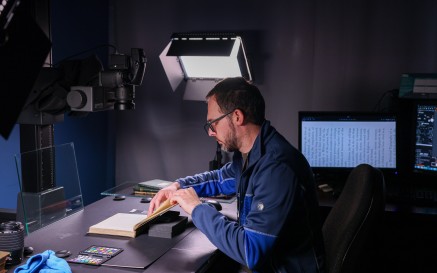 Image of staff member in digital studio