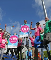 BeLonG To Yes Campaign for Marriage Equality on O'Connell Street