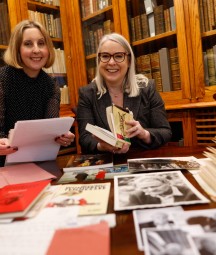 Ciara Kerrigan (Assistant Keeper I - Special Collections, NLI), Dr Audrey Whitty (NLI Director)