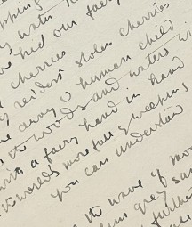 Manuscript Fair Copy of 'The Stolen Child' by WB Yeats, MS 30, 478, Yeats Papers, National Library of Ireland