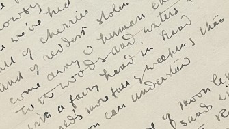 Manuscript Fair Copy of 'The Stolen Child' by WB Yeats, MS 30, 478, Yeats Papers, National Library of Ireland