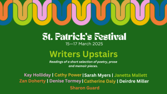 The St Patrick's festival poster with the snake logo