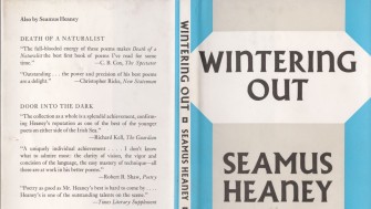 image of seamus heaney's poetry collection wintering out