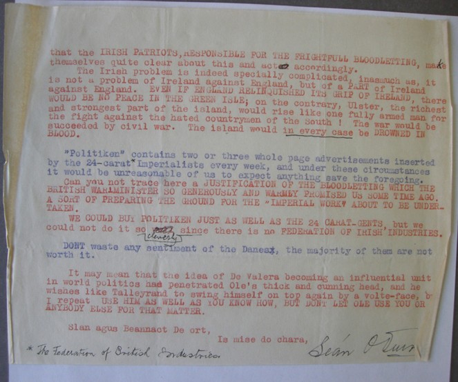 "... war would be succeeded by civil war. The island would in every case be DROWNED IN BLOOD."