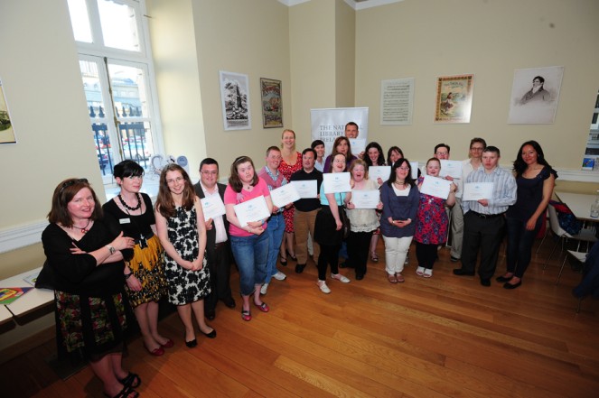 Reception at the Café Joly to celebrate the end of our Irish Famine Project