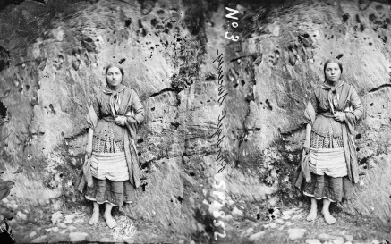 Bridget Sweeney selling refreshments at the Gap of Dunloe in Kerry around 1860-1870