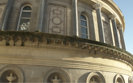 Exterior photograph of the NLI 