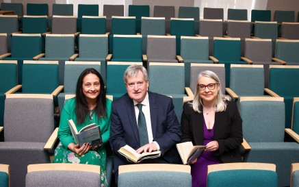 Minister Martin, Minister O’Donnell and Dr Audrey Whitty