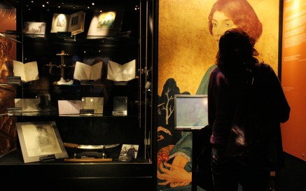 Image of the Yeats exhibition at the National Library of Ireland.