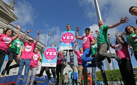 BeLonG To Yes Campaign for Marriage Equality on O'Connell Street