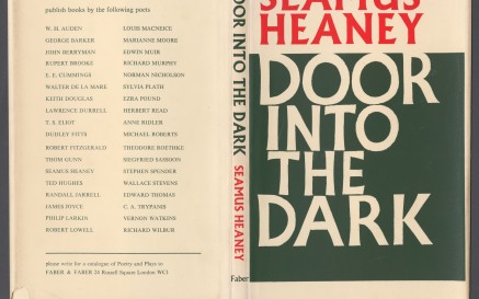 image of seamus heaney's poetry collection 'door into the dark'